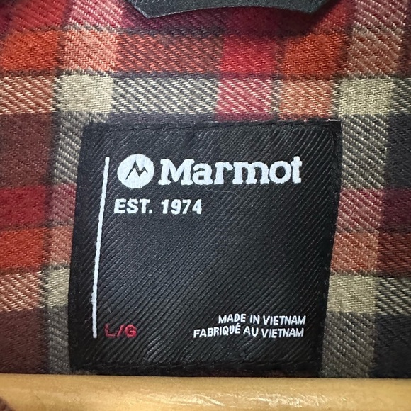 Marmot Men's Fairfax Midweight Flannel Long Sleeve Shirt Size Large #44550 - Picture 6 of 10